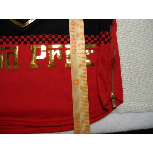 Victorious Racing Graphic Tee Men's XL Red Black Gold Horse Speed Streetwear - Picture 7 of 7